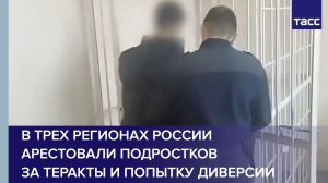В трех регионах России арестовали подростков за теракты и попытку диверсии