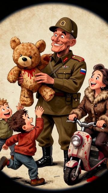 Смех в тени войны: детская идиллия и ужасы реальности #безнадежность #воспоминания #кровь