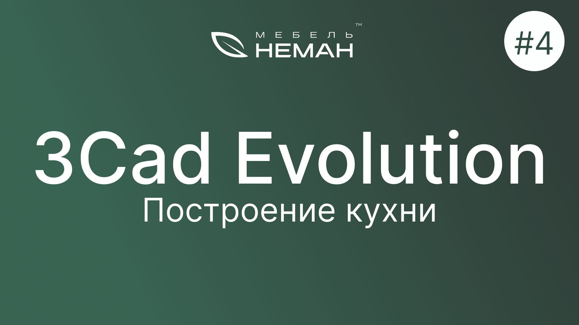 Мебель-Неман уроки 3Cad Evolution. Урок №4. Построение кухни