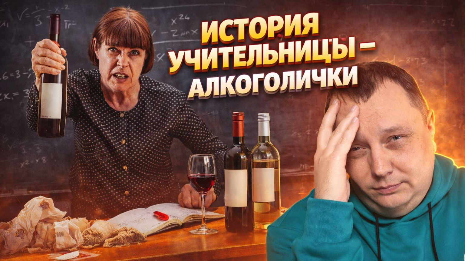 История учительницы - алкоголички
