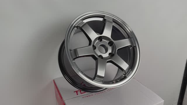 Диски FF1 TE37 OG 17 9.0J Hyper Black Machined Lip