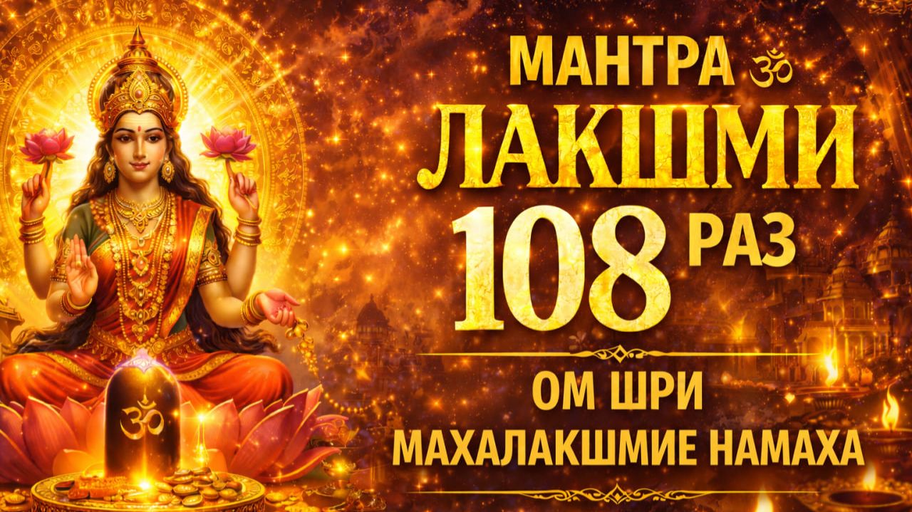 Мантра Богини Лакшми для изобилия и процветания 108 раз