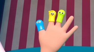 Семья Пальчиков - Котёнок Котэ - Учим цвета Песенка мультик для детей малышей