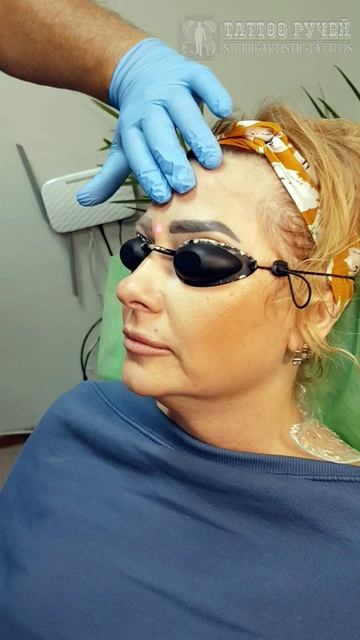 ♦ Live 1й сеанс сводим татуаж для Ани (без цензуры)