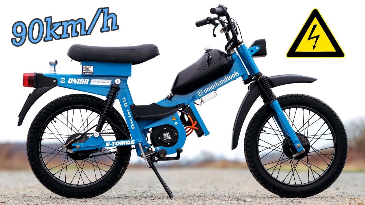 Установка электродвигателя 5000 Вт, 72 В на мопед