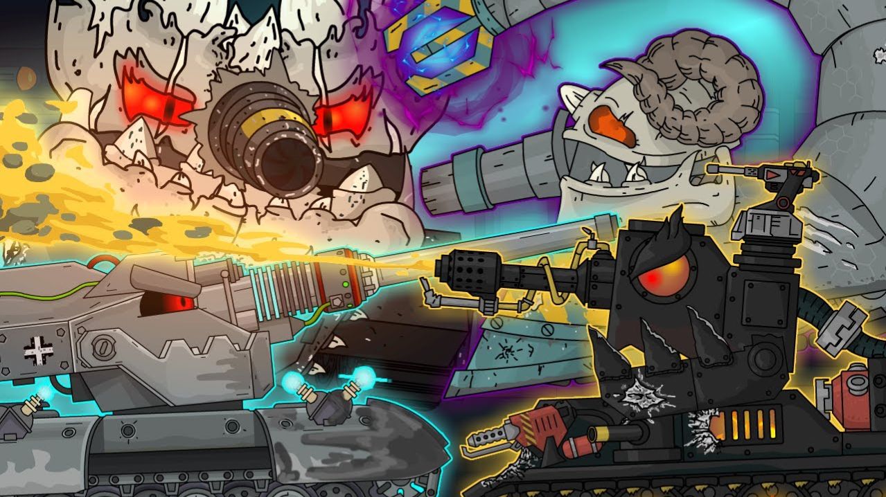 Гладиаторские бои  Электра-Ваффентрагена + спасение Монса - Мультики про танки