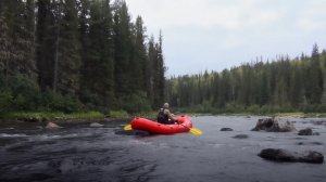 Охота и Рыбалка ПОРОГИ реки СУХОЙ ПИТ Сплав на лодках ПВХ ТАЙГА СИБИРЬ река СУХОЙ ПИТ Тайга Сибирь