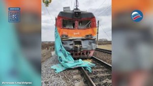 ЧП на рельсах: кадры столкновения поезда и зерновоза в Амурской области