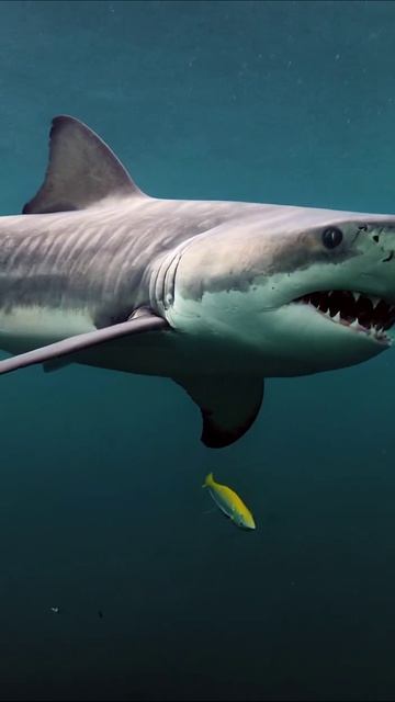 Подводные встречи: акула и черепаха #морскаяжизнь #акулы #черепахи