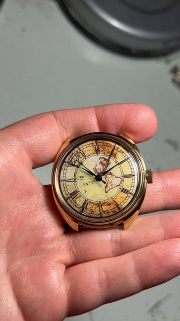 Часы Ракета-Ренессанс (эмаль+золото СССР)