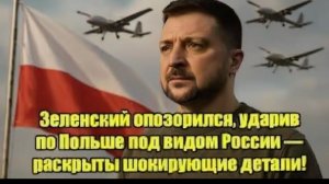 Зеленский опозорился, ударив по Польше под видом России — раскрыты шокирующие детали!