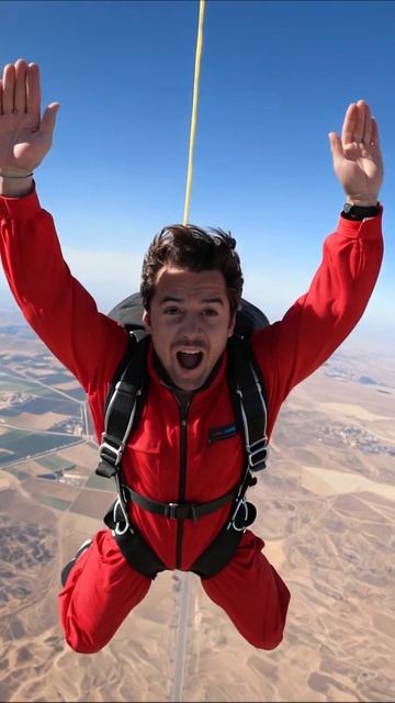 Свобода в небе: мой прыжок с парашютом! #парашют #приключение #адреналин