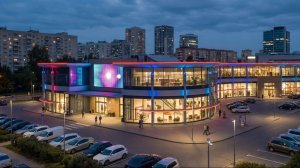 Подсветка торгового центра