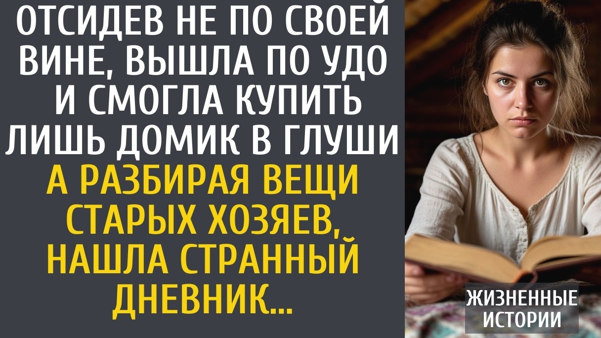 Отсидев не по своей вине, вышла по УДО и смогла купить лишь домик в глуши… А найдя странный дневник…