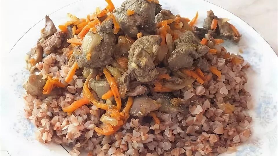 Гречка с куриной печенью в мультиварке. Ужин без хлопот.