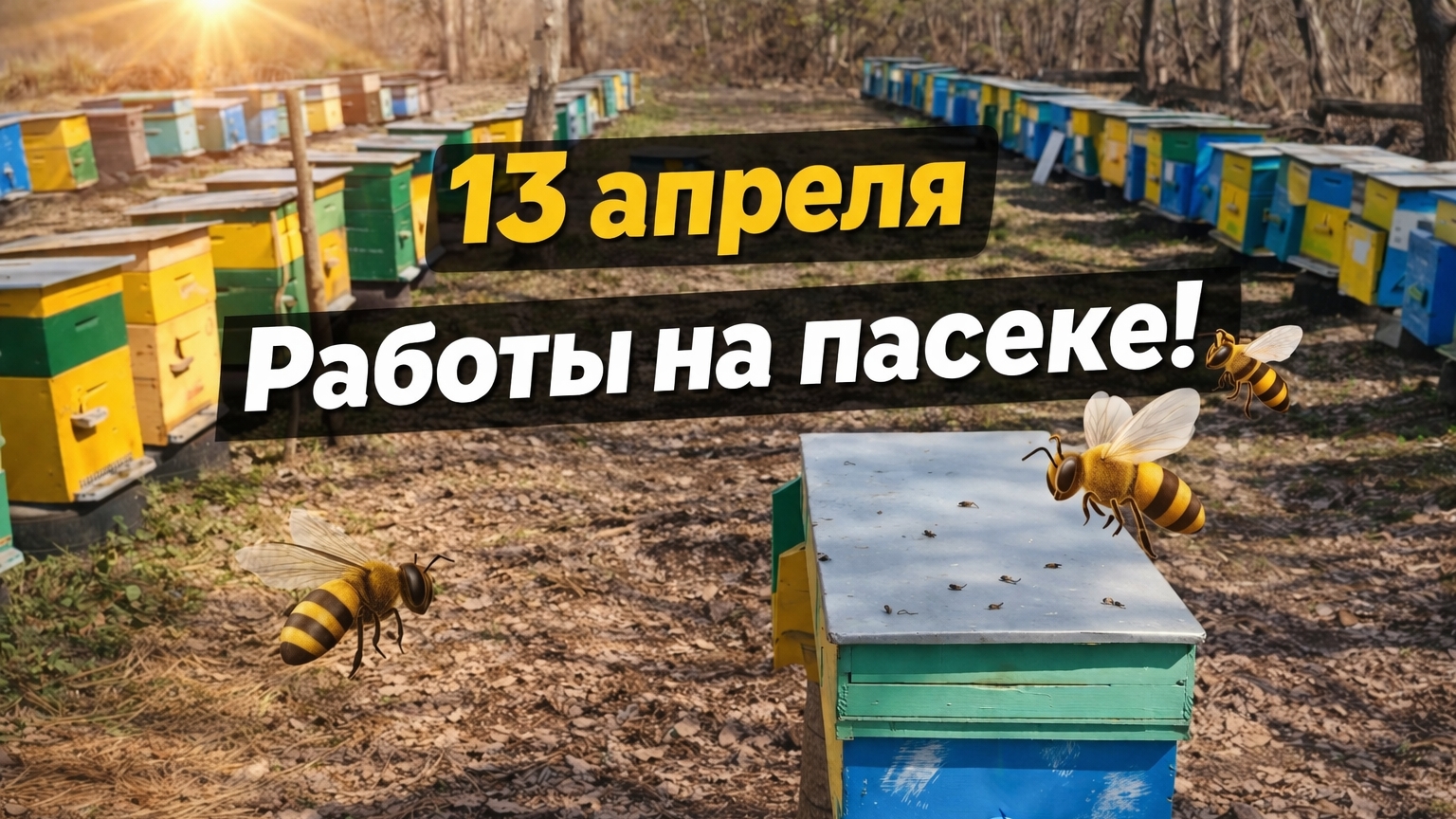 13 апреля. Работы на пасеке