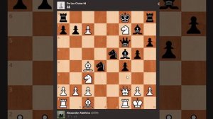 Алехин умно выигрывает соперника в _Королевском гамбите_