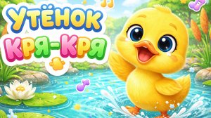 Утёнок Кря-Кря 🐥 Детская песенка про Утёнка | Весёлый мультик для малышей | Песни для детей
