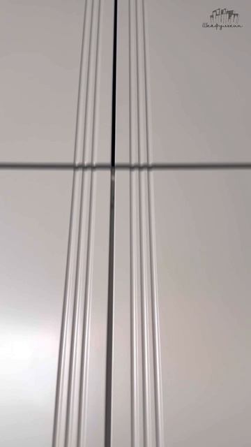 НЕскучный серый встроенный шкаф