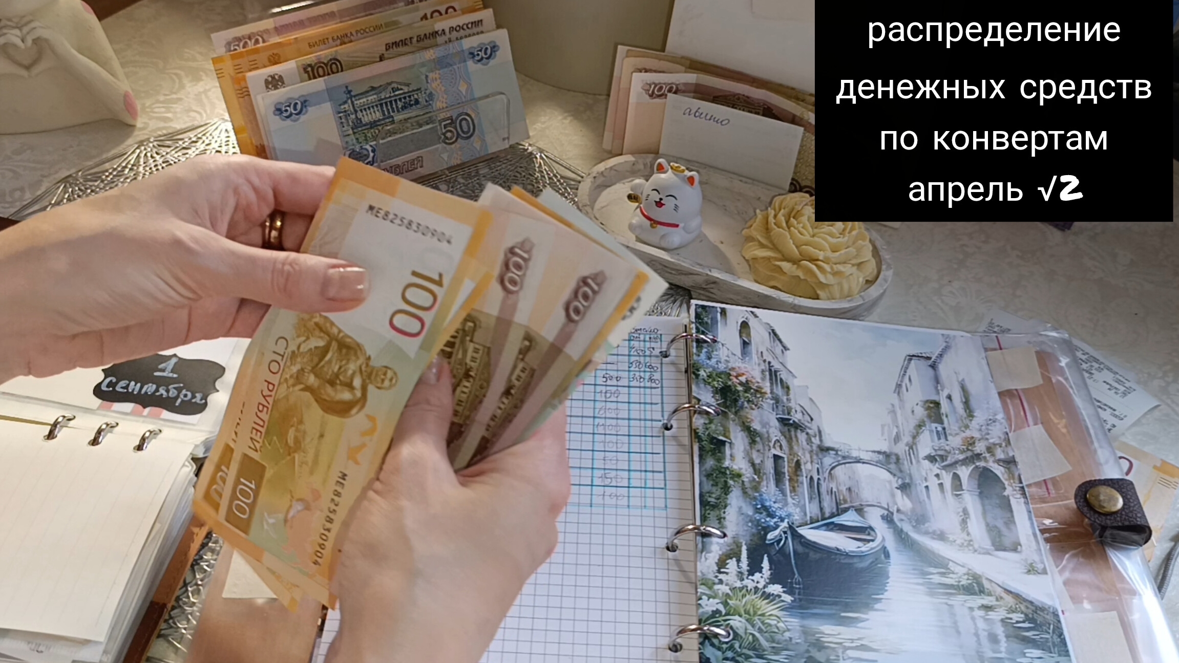 распределение денежных средств по конвертам/ апрель √2