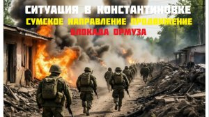 Новости СВО Сегодня- Ситуация в Константиновке   Сумское Направление Продвижение   Блокада Ормуза