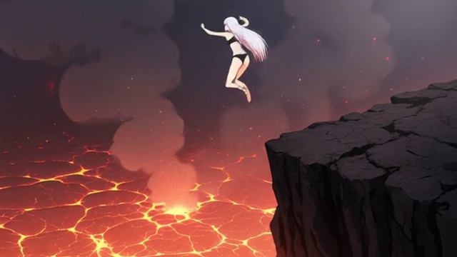 Прыжок с высоты в огонь