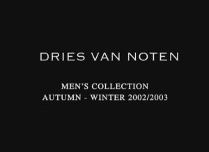 Показ мужской коллекции Dries Van Noten осень-зима 2002-2003 (без звука)