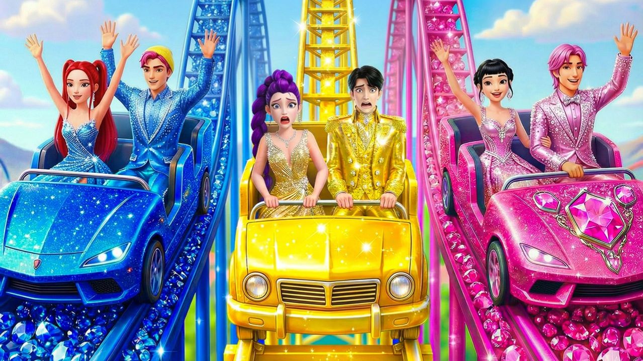 Золотая семья против Бриллиантов против Розовых! Яркие Мультики для детей. Детские мультики смотреть