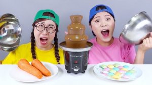 Шоколадное фондю – кулинарный челлендж Мукбанг