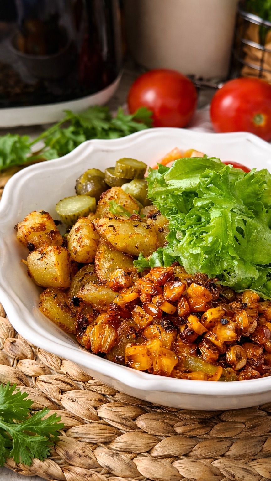 Салат с картофелем и кукурузой