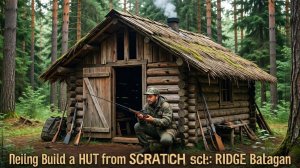 Охота и Рыбалка Строим ИЗБУ с НУЛЯ и до КОНЬКА Изба Балаган Тайга Сибирь Ловля Хариуса Андрей Андреи