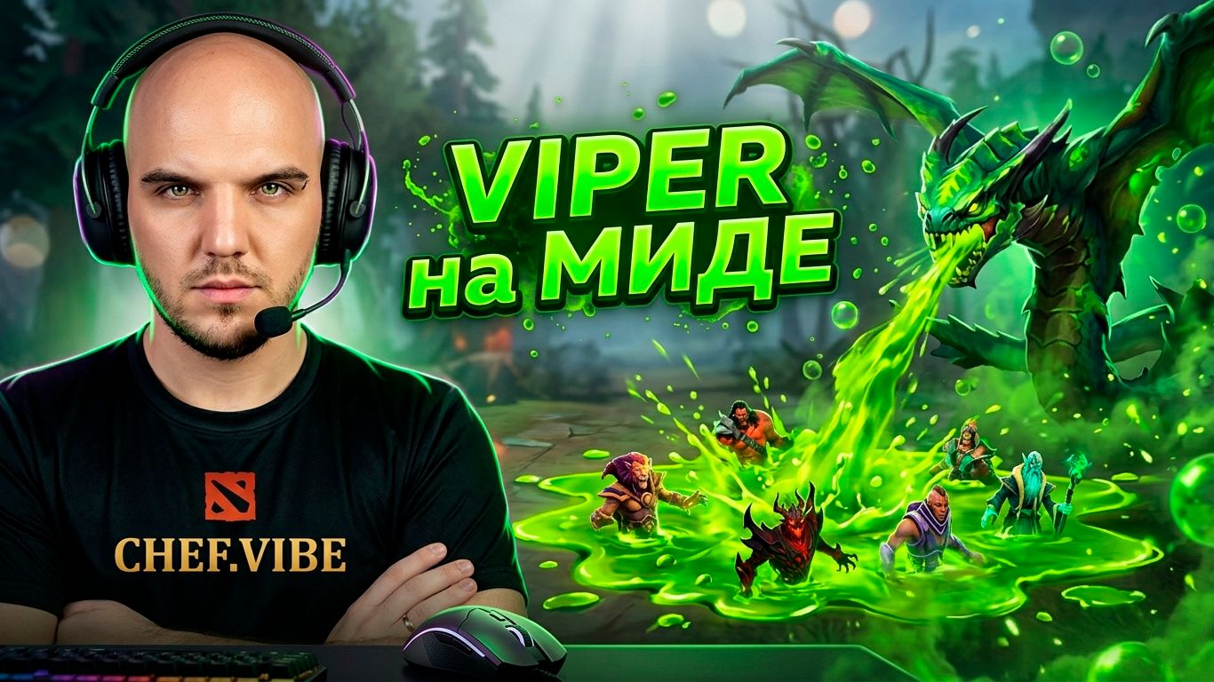 Как новичку выиграть Мид? | Viper - Dota 2