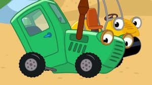 Синий трактор - ДЕНЬ РОЖДЕНИЯ - Песенка мультик для детей малышей