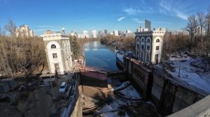 Прогулка по Карамышевскому мосту, Нижние Мнёвники 23 марта 2026, Москва, Россия.