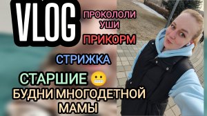 Будни многодетной мамы ❤️ прокололи уши 🌷 стрижка🎉 что натворили старшие 🤦🏼♀️