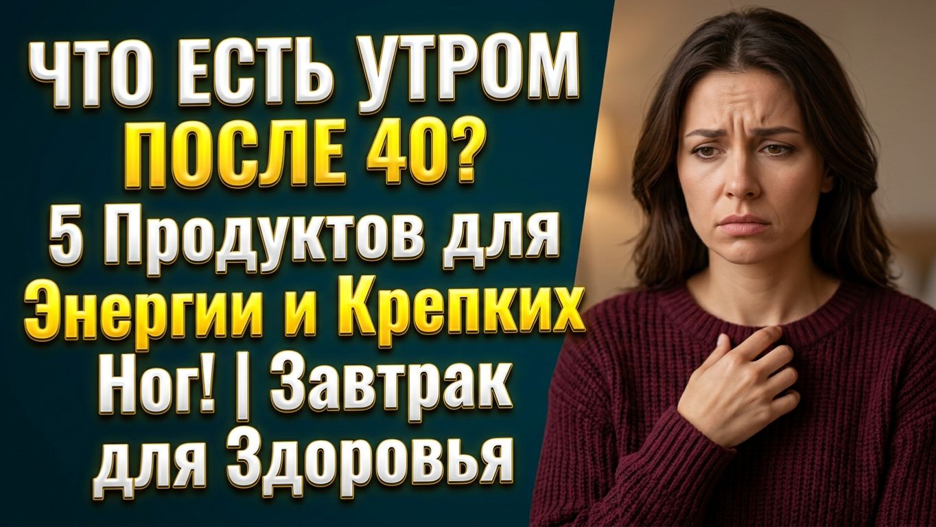 ЗАВТРАК ПОСЛЕ 40: 5 Продуктов, Которые Дадут Энергию и Укрепят Ноги | Секрет Долголетия и Молодости