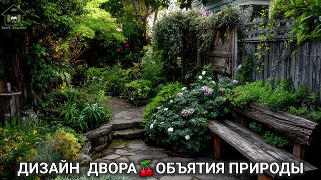Дизайн двора дачи и сада 🌳 в объятиях природы идеи для вдохновения (86)