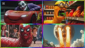 ЧЕЛОВЕК ПАУК и ЛУННЫЙ МОНСТР: Битва на Луне и Автобус 🕷️ МУЛЬТИК для детей СУПЕР ГЕРОИ 🌕