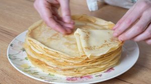 Тонкие БЛИНЧИКИ на молоке