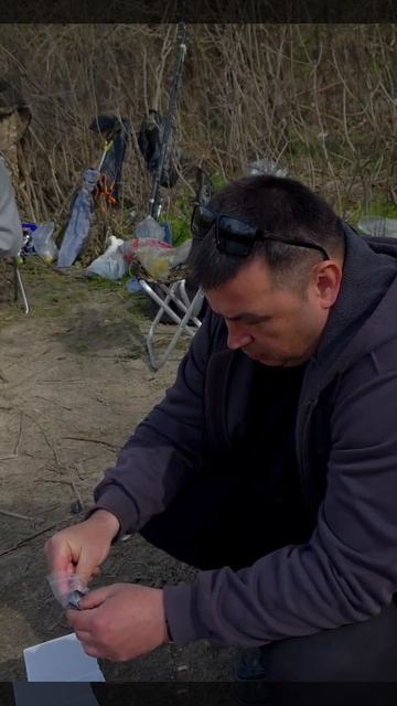 Пробую эхолот.Семейный отдых на природе   #рыбалка #кемпинг #отдыхнаприроде #палатка