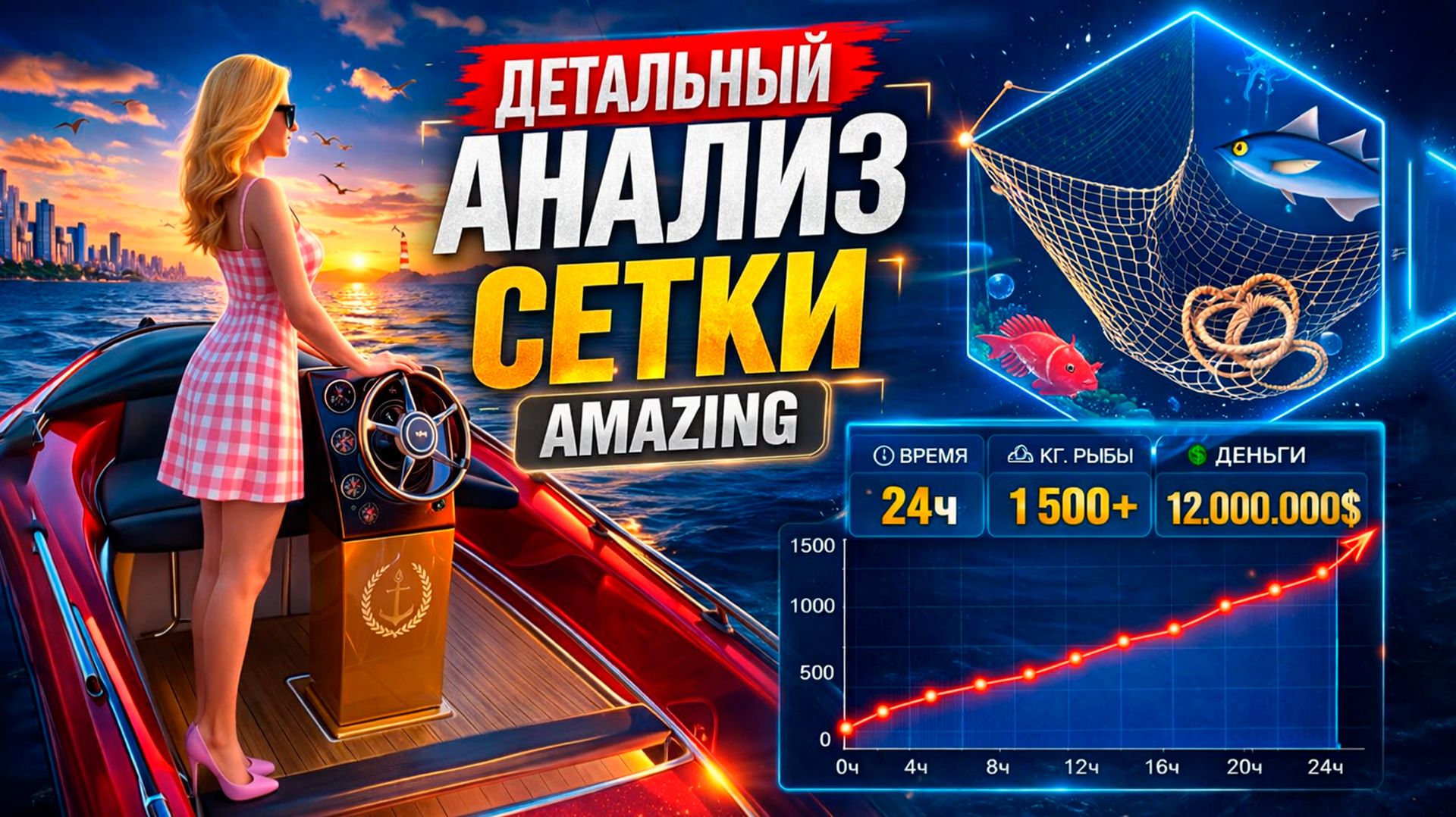 НА СКОЛЬКО ХОРОША РЫБОЛОВНАЯ СЕТКА AMAZING?