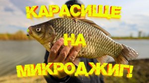 МИКРОДЖИГ ловит ВСЁ даже КАРАСЯ 💪💪💪 Кто это ГОЛАВЛЬ или ЯЗЬ? 😉