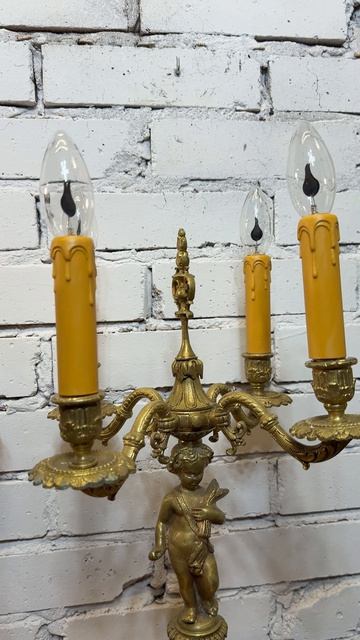 Элегантные электрические канделябры, Амуры 20640