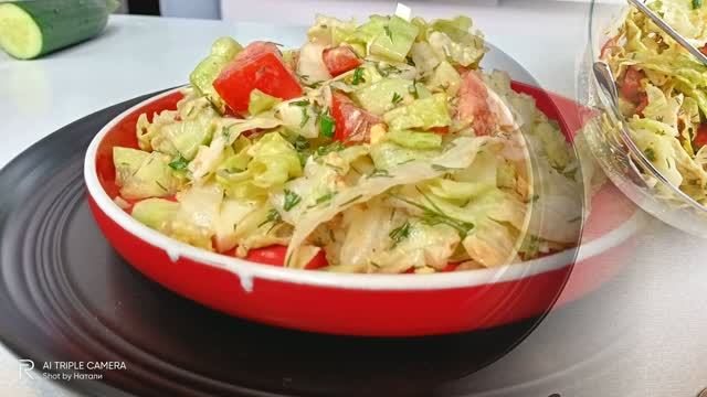 Салат Айсберг с яйцом и овощами: Рецепт с пикантной заправкой. Полезный ПП ужин