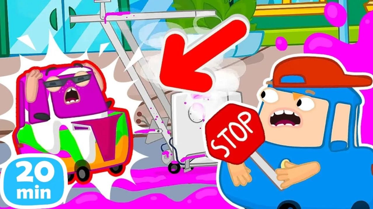 🚦Весёлый урок: переходим дорогу и изучаем профессии с машинками Вилзи! Мультики для детей