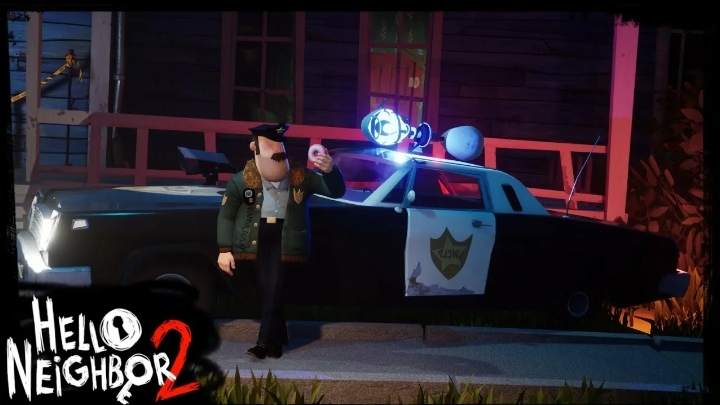 Привет сосед 2 прохождение дома с полицейским!