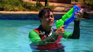 100 Pool Challenges in 1 HOUR! Last Day of Summer!