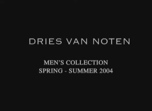 Показ мужской коллекции Dries Van Noten весна-лето 2004 (без звука)