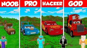 ТАЧКИ PIXAR — ЧЕЛЛЕНДЖ СТРОЙКИ | НУБ ПРОТИВ ПРО ПРОТИВ ХАКЕРА ПРОТИВ БОГА — MINECRAFT АНИМАЦИЯ