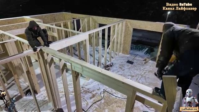 Дом за 7 дней: Реальность или Фантастика? Строим на сваях из доски! 🚀